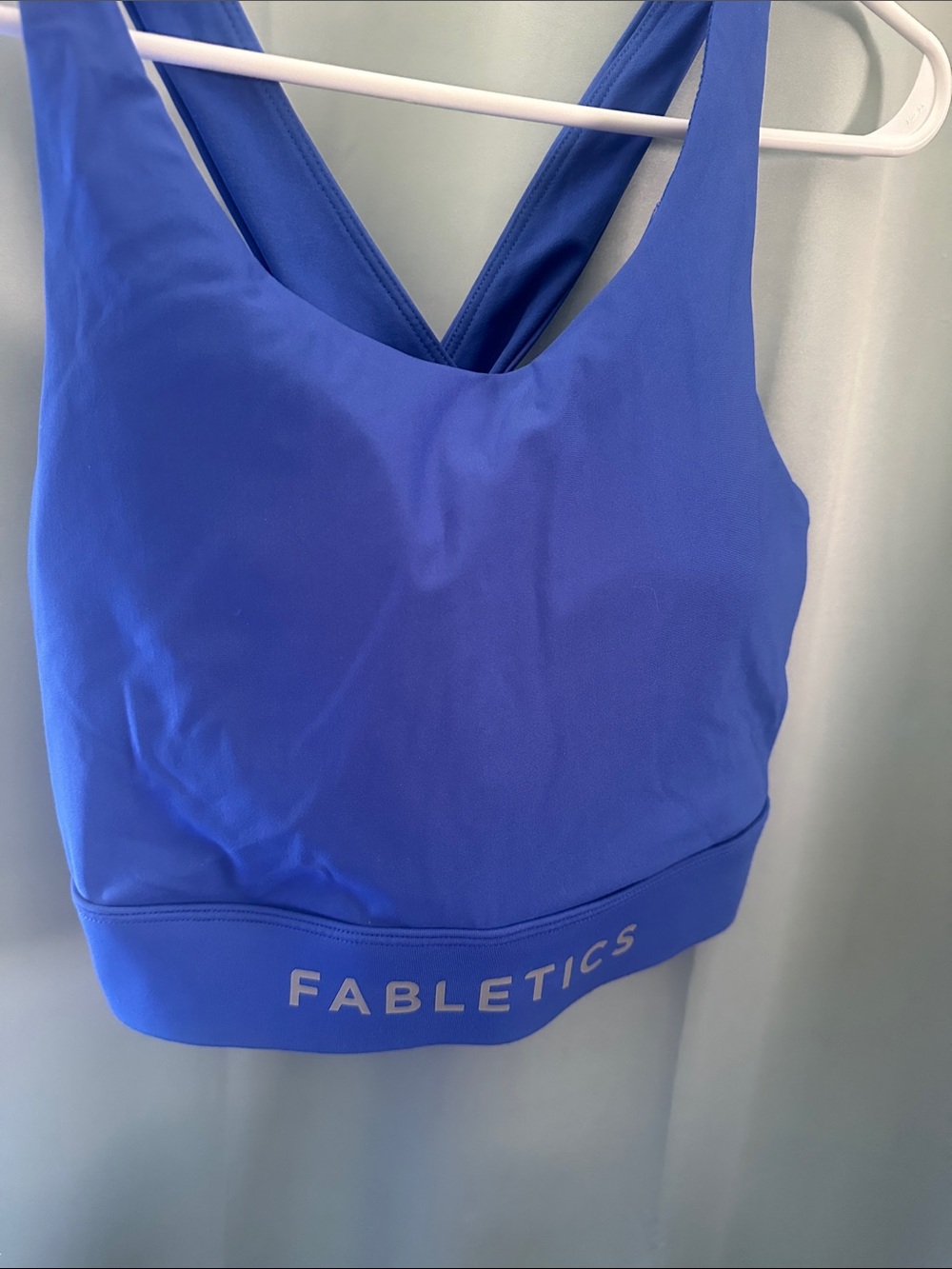 Fabletics Royal Blue Cross-Back Sports Bra